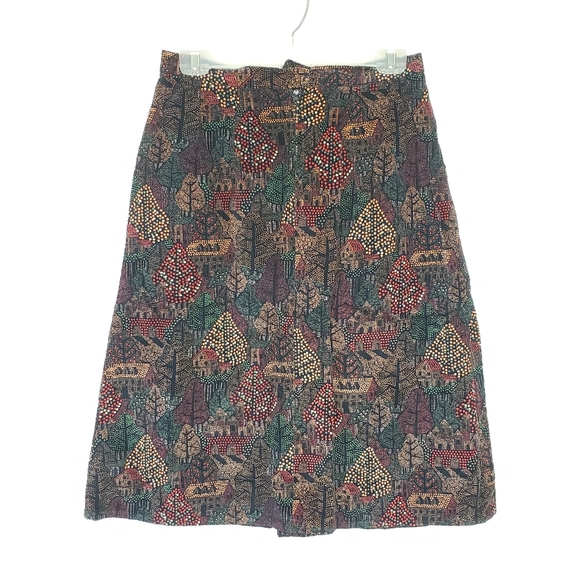 Vintage high waisted corduroy midi skirt - Picture 3 of 10